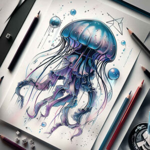 animals-with-nature-motif-realism-shadow-realism-for-elbow – tattoo design ideas free ai generated – Gallery: water-animals-inkby-ai