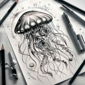 whales-surrealism-shifting-shapes-for-full-back – tattoo design ideas free ai generated – Gallery: water-animals-inkby-ai