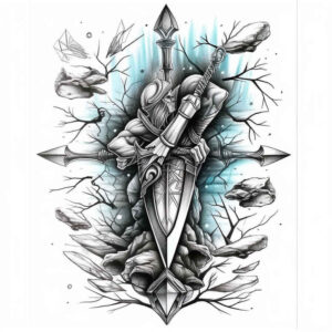spear-tattoo-realism-natural-luminosity-for-forearm – tattoo design ideas free ai generated – Gallery: weapons-inkby-ai