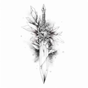 power-motif-weapon-tattoo-surrealism-distorted-perspective-for-upper-chest – tattoo design ideas free ai generated – Gallery: weapons-inkby-ai