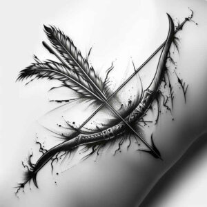 symbolism-weapon-tattoo-neotraditional-dynamic-color-for-thigh – tattoo design ideas free ai generated – Gallery: weapons-inkby-ai