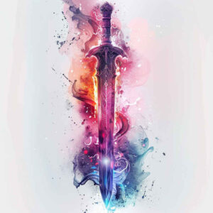 weapons-with-warrior-motif-cosmic-for-knee – tattoo design ideas free ai generated – Gallery: weapons-inkby-ai