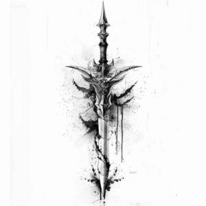 axes-harmony-for-lower-arm – tattoo design ideas free ai generated – Gallery: weapons-inkby-ai