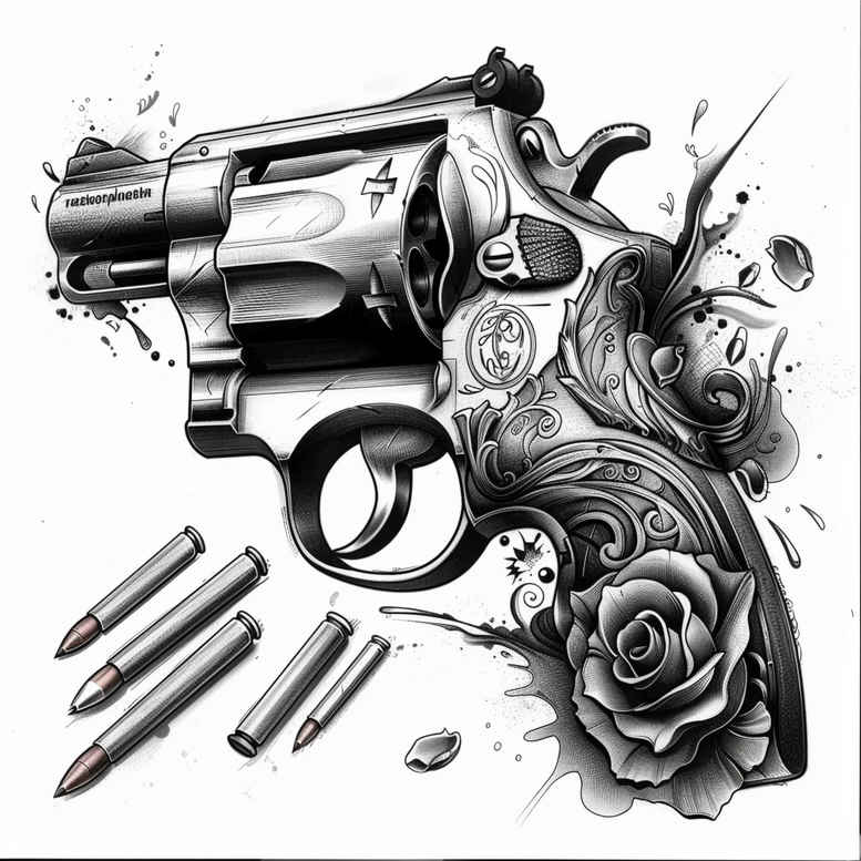 weapons-with-artistic-detail-spiritual-design-for-collarbone – tattoo design ideas free ai generated – Gallery: weapons-inkby-ai