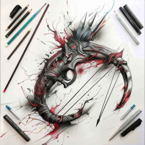 weapons-with-mythological-motif-universe-for-stomach – tattoo design ideas free ai generated – Gallery: weapons-inkby-ai