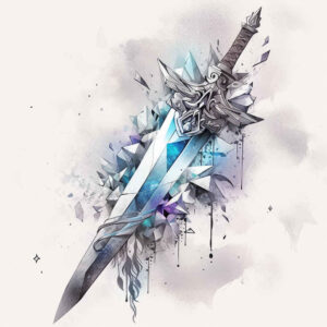 weapons-with-strength-and-courage-motif-radiant-center-for-sternum – tattoo design ideas free ai generated – Gallery: weapons-inkby-ai
