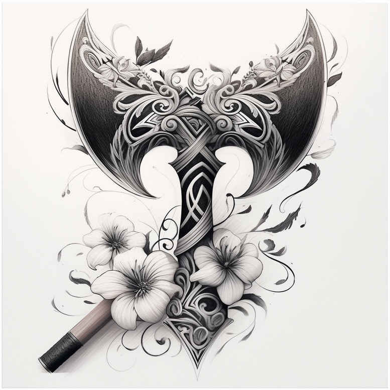 weapons tattoo design ideas form fidelity attack mark for upper back