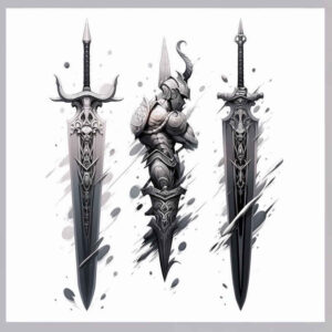 weapons tattoo design ideas Realism depth realism classic weapon for palm