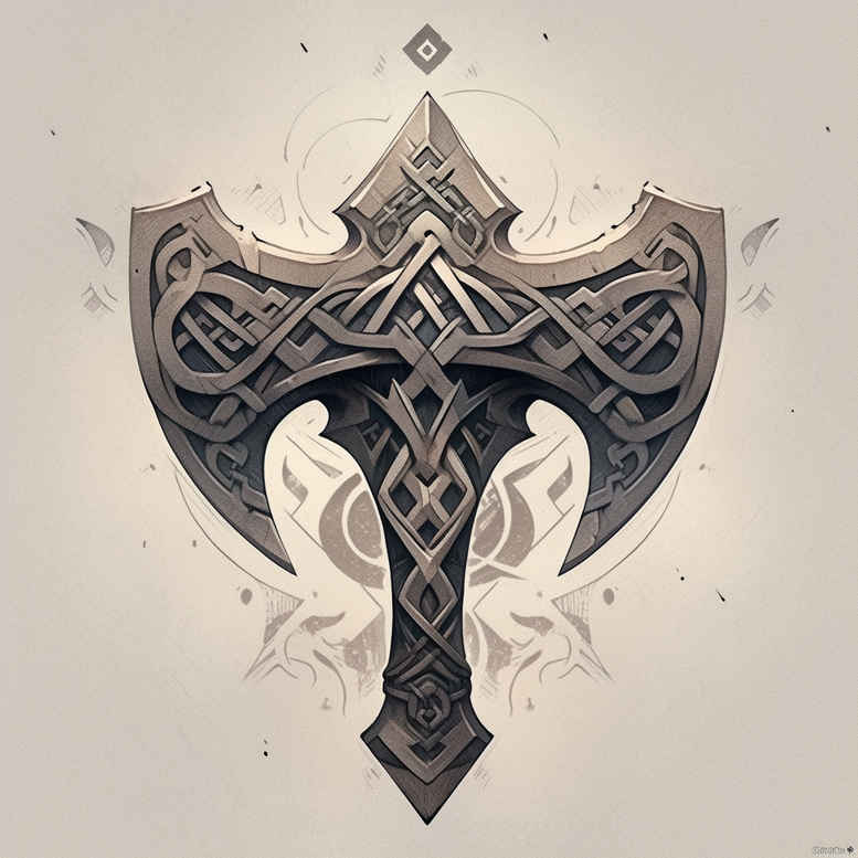 weapons tattoo design ideas Surrealism mysterious cutting edge stands for strength