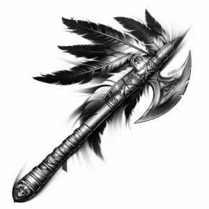 weapons tattoo design ideas textured fills dangerous outline represents perseverance