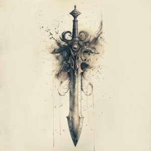 weapons tattoo design ideas vibrant forged steel for heel