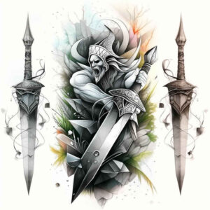 weapons tattoo design ideas smooth gradients historic edge embodying courage