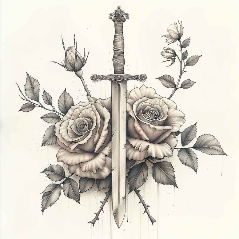 weapons tattoo design ideas realistic historic edge for calf