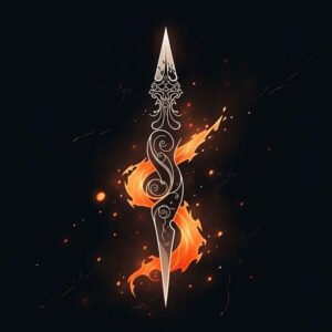 weapons tattoo design ideas vivid hues metal cut for heel