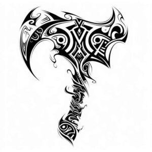 weapons tattoo design ideas Surrealism illusionary sharp symbol represents strength