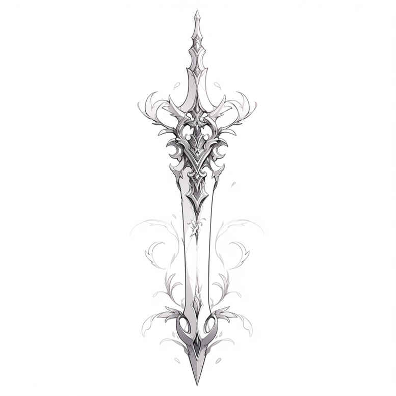 weapons tattoo design ideas beyond reality sword silhouette embodying resilience