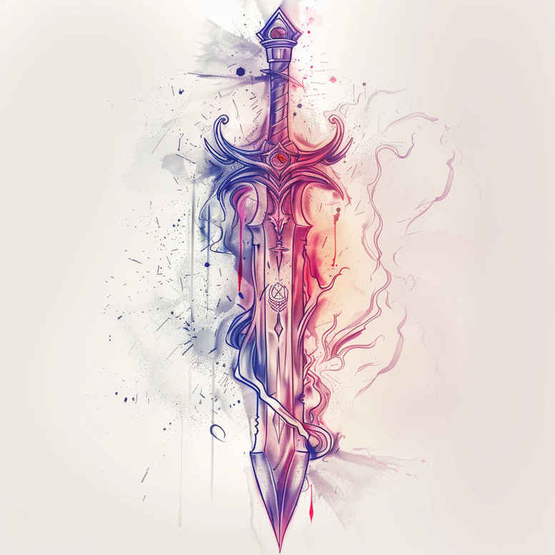 weapons tattoo design ideas cinematic tattoo blade symbol of determination