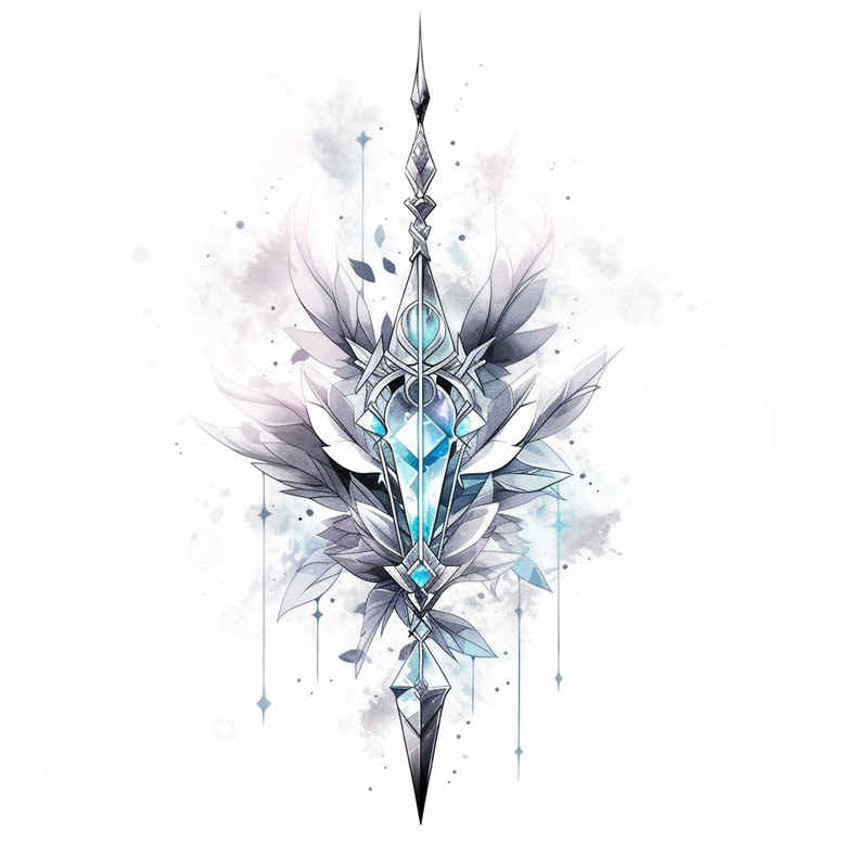 weapons tattoo design ideas expressive color war craft symbol of resilience