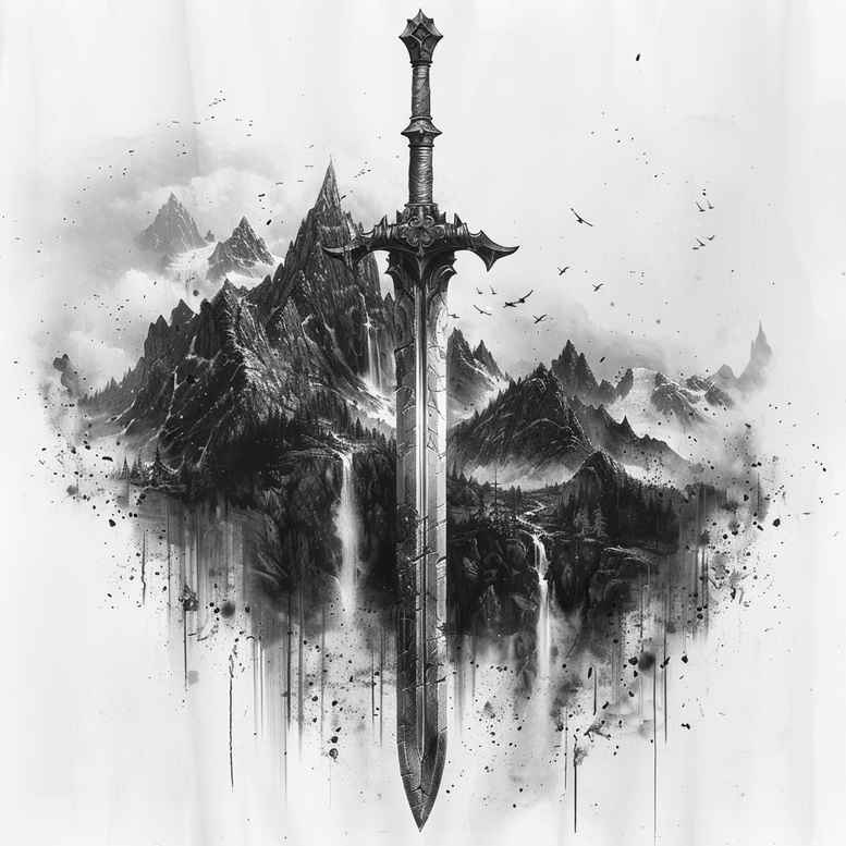 weapons tattoo design ideas real-life shading warrior’s tool for fingers