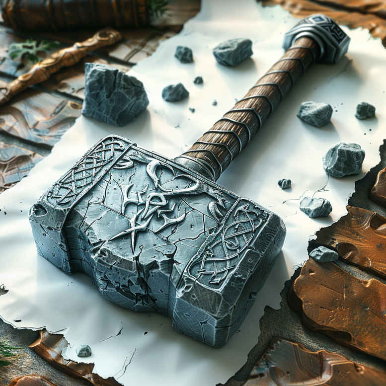 weapons-vikings tattoo design ideas fine dot saturated for upper arm