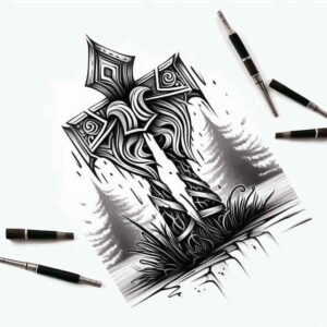 weapons-with-antiquity-motif-spirituality-for-triceps – tattoo design ideas free ai generated – Gallery: weapons-inkby-ai