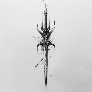 weapons-with-ornament-soft-curves-for-ribs – tattoo design ideas free ai generated – Gallery: weapons-inkby-ai