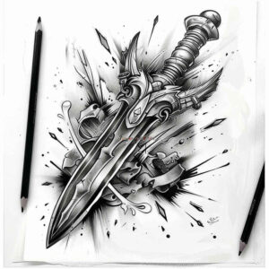 bows-blooming-center-for-triceps – tattoo design ideas free ai generated – Gallery: weapons-inkby-ai