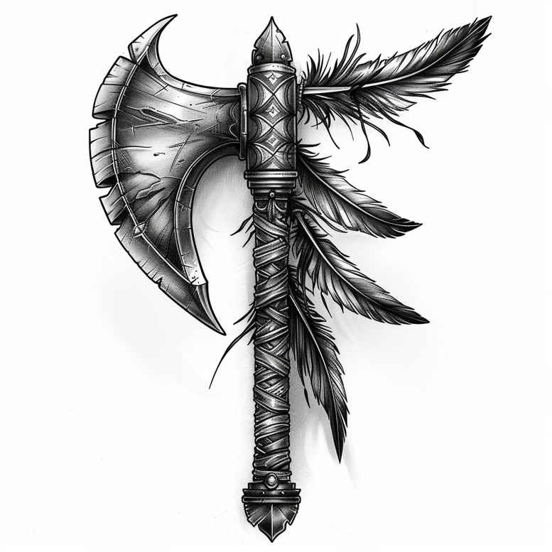 weapons-with-protection-motif-circle-segments-for-lower-leg – tattoo design ideas free ai generated – Gallery: weapons-inkby-ai