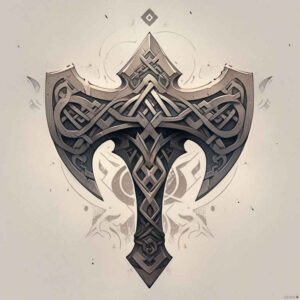 weapons-with-battle-motif-circular-grid-for-arm – tattoo design ideas free ai generated – Gallery: weapons-inkby-ai