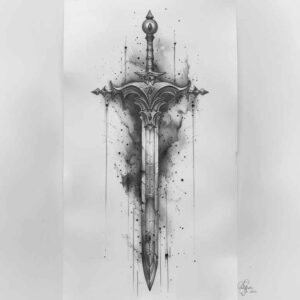 ancient-weapons-chakra-for-upper-thigh – tattoo design ideas free ai generated – Gallery: weapons-inkby-ai