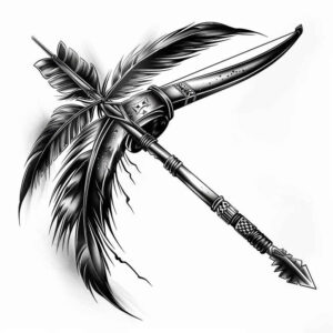 weapons-with-antiquity-motif-kaleidoscope-for-hip – tattoo design ideas free ai generated – Gallery: weapons-inkby-ai