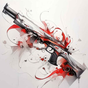 weapons-with-courage-motif-radiating-lines-for-shoulder-blade – tattoo design ideas free ai generated – Gallery: weapons-inkby-ai