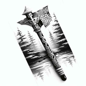 weapons-with-lines-circular-lace-for-lower-back – tattoo design ideas free ai generated – Gallery: weapons-inkby-ai