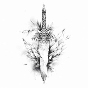 spears-transcendent-for-palm – tattoo design ideas free ai generated – Gallery: weapons-inkby-ai