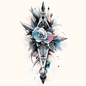 weapons-with-power-motif-harmony-for-upper-chest – tattoo design ideas free ai generated – Gallery: weapons-inkby-ai