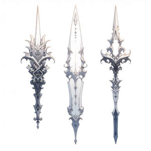 fantasy-weapons-infinite-pattern-for-hip – tattoo design ideas free ai generated – Gallery: weapons-inkby-ai