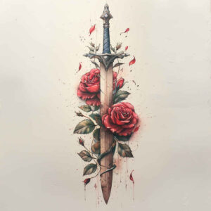 swords-wavy-lines-for-side – tattoo design ideas free ai generated – Gallery: weapons-inkby-ai