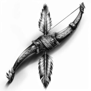 weapons-with-battle-motif-meditative-for-hip – tattoo design ideas free ai generated – Gallery: weapons-inkby-ai