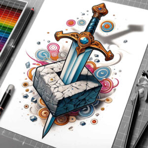 weapon-tattoo-decorative-ring-for-hip – tattoo design ideas free ai generated – Gallery: weapons-inkby-ai