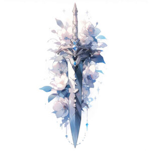 weapons-with-bravery-motif-fine-line-for-triceps – tattoo design ideas free ai generated – Gallery: weapons-inkby-ai