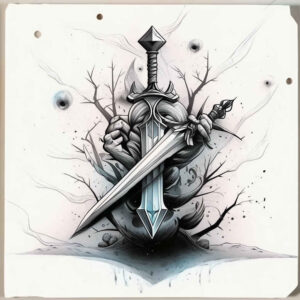 weapons-with-symbolism-repetition-for-ribs – tattoo design ideas free ai generated – Gallery: weapons-inkby-ai