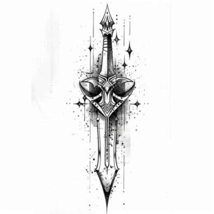 spears-mandala-border-for-arm – tattoo design ideas free ai generated – Gallery: weapons-inkby-ai