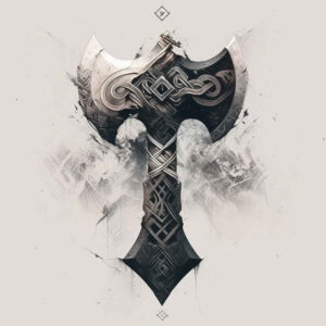 weapons-with-ornament-celestial-for-calf – tattoo design ideas free ai generated – Gallery: weapons-inkby-ai