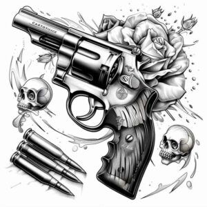 weapons-with-power-motif-radial-symmetry-for-fingers – tattoo design ideas free ai generated – Gallery: weapons-inkby-ai