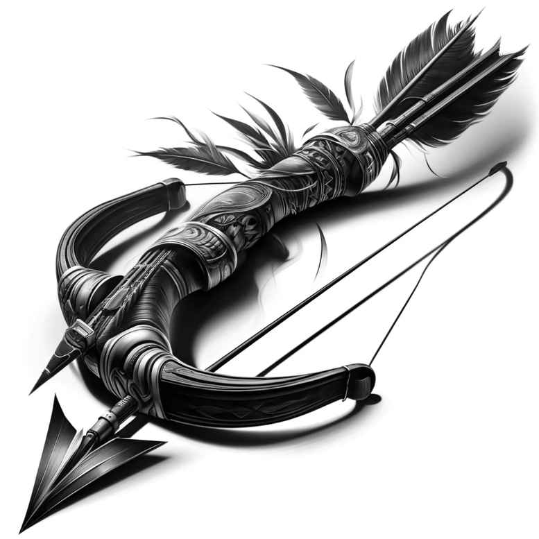 bows-detailed-symmetry-for-wrist-side – tattoo design ideas free ai generated – Gallery: weapons-inkby-ai