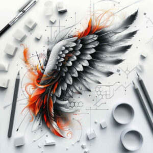 3d-wings-tattoo – tattoo design ideas free ai generated – neotraditional-textured-shading – for-collarbone – Gallery: wings-inkby-ai