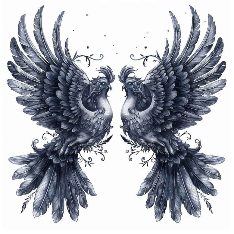 abstract-wings-tattoo – tattoo design ideas free ai generated – neotraditional-solid-fill – for-shin – Gallery: wings-inkby-ai