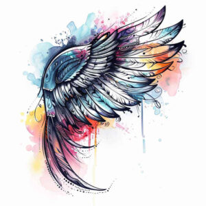 angel-wing-tattoo – tattoo design ideas free ai generated – realism-tattoo-reflection – for-wrist-side – Gallery: wings-inkby-ai