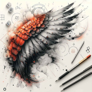angel-wings-tattoo – tattoo design ideas free ai generated – realism-depth-illusion – for-palm – Gallery: wings-inkby-ai