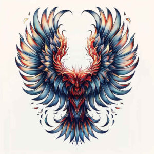 angelic-motif-wings-tattoo – tattoo design ideas free ai generated – neotraditional-bold-highlights – for-chest – Gallery: wings-inkby-ai